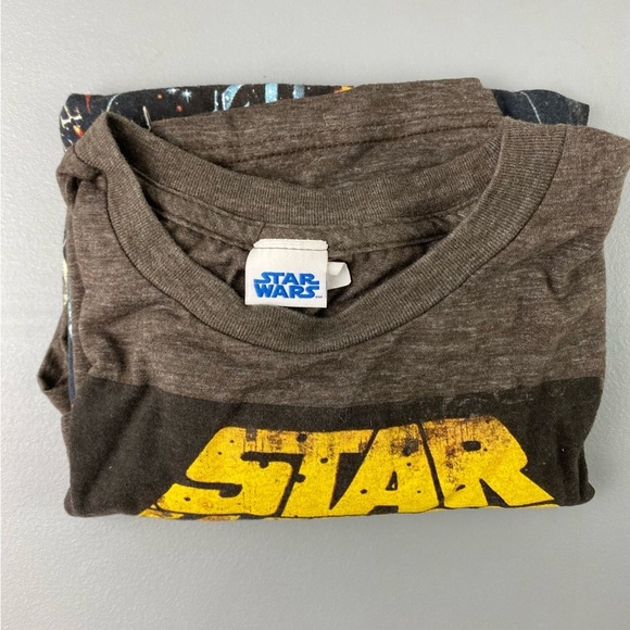 Star Wars Men's '90s Vintage The Saga Continues Comic Book Label Tshirt Brown, L - Picture 4 of 13